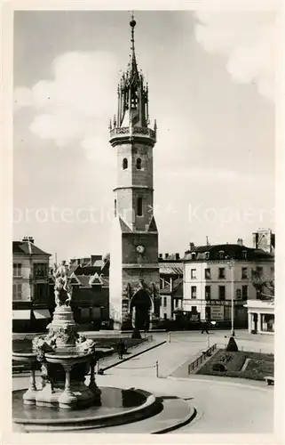 Evreux Le Beffroi Fontaine Glockenturm Brunnen Evreux