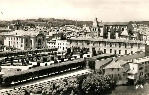 Castres_Tarn Vue panoramique sur le Musee Goya Jardin Theatre Cathedrale Castres_Tarn