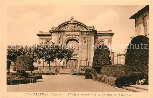 Castres_Tarn Theatre municipal et Jardin de l Eveche Castres_Tarn
