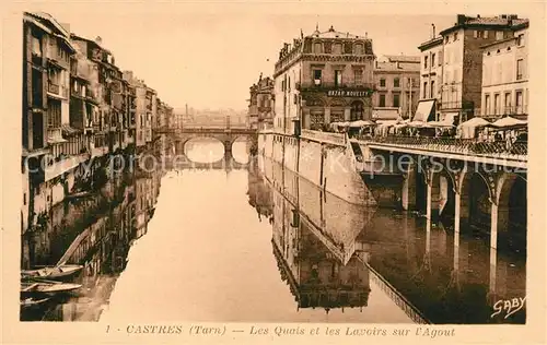 Castres_Tarn Les Quais et les Lavoirs sur l Agoût Castres_Tarn