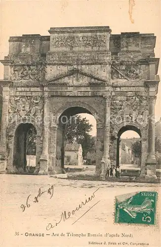 Orange Arc de Triomphe Romain facade nord Orange