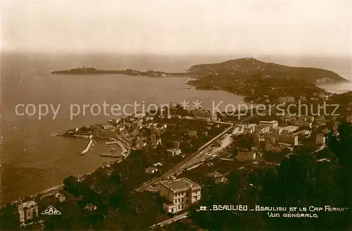 Beaulieu sur Mer Vue generale et le Cap Ferrat Beaulieu sur Mer