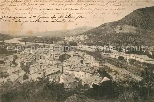 Digne les Bains Vue a vol d oiseau Digne les Bains