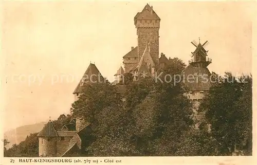 Haut Koenigsbourg_Hohkoenigsburg Chateau Moulin Schloss Windmuehle Haut Koenigsbourg