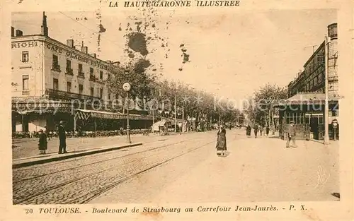 Toulouse_Haute Garonne Boulevard de Strasbourg au Carrefour Jean Jaures Toulouse Haute Garonne