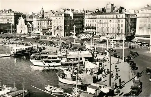 Marseille_Bouches du Rhone Un coin du vieux port et Quai des Belges Marseille