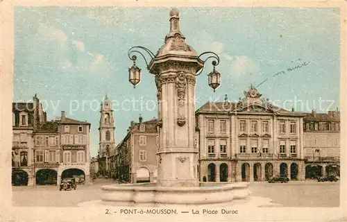 Pont a Mousson Place Duroc Fontaine Hotel Eglise Pont a Mousson