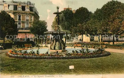 Orleans_Loiret Le Square Gambetta Fontaine Orleans_Loiret