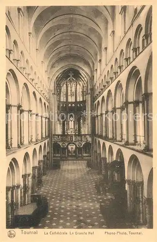 Tournai La Cathedrale La Grande Nef Tournai