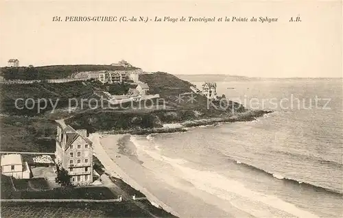 Perros Guirec La Plage de Trestignel et la Pointe du Sphynx Perros Guirec