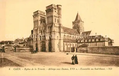 Caen Eglise de la Trinite Abbaye aux Dames Ensemble au Sud Ouest Caen