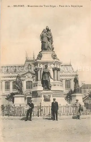 Belfort_Alsace Monument des Trois Sieges Place de la Republique Belfort Alsace