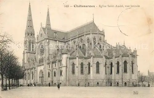 Chateauroux_Indre Eglise Saint Andre vue laterale Chateauroux Indre