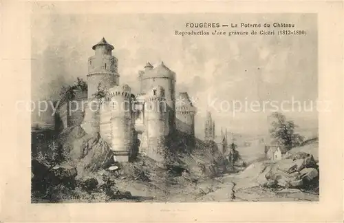 Fougeres La Poterne du Chateau Fougeres