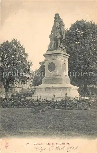 Reims_Champagne_Ardenne Statue de Colbert Reims_Champagne_Ardenne