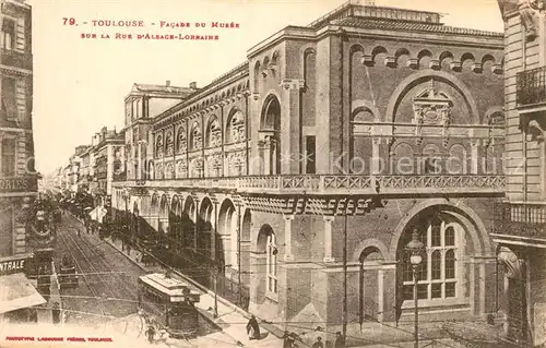 Toulouse_Haute Garonne Facade du Musee sur la Rue dAlsace Lorraine Toulouse Haute Garonne