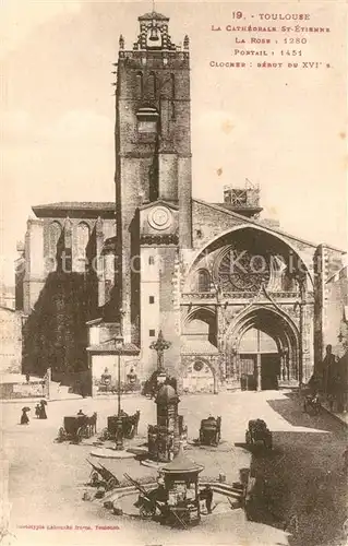 Toulouse_Haute Garonne La Cathedrale St Etienne  Toulouse Haute Garonne