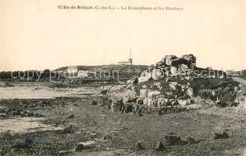 Ile de Brehat Le Semaphore et les Rochers Ile de Brehat