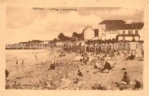 Treboul_Douarnenez La Plage a maree haute Treboul Douarnenez