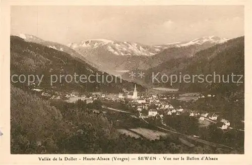 Sewen Vue sur le Ballon d Alsace Sewen