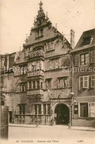 Colmar_Haut_Rhin_Elsass Maison des Tetes Colmar_Haut_Rhin_Elsass