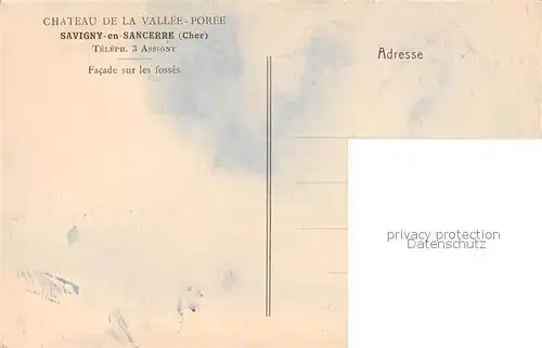 Savigny en Sancerre Facade sur les fosses Savigny en Sancerre