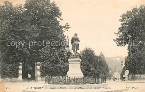 Montmorency La Place et lAvenue Emile Montmorency