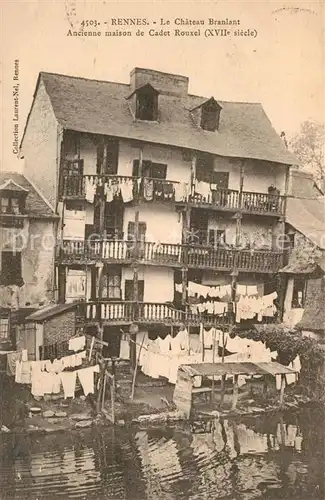 Rennes_Ille et Vilaine Le Chateau Branlant Ancienne maison de Cadet Rouxel 