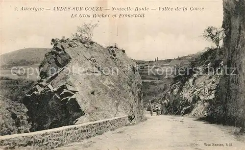 Ardes sur Couze Nouvelle Route Vallee de la Courze Le Gros Rocher et Fromental Ardes sur Couze