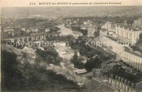 Royat_les_Bains et panorama de Clermont Ferrand Royat_les_Bains