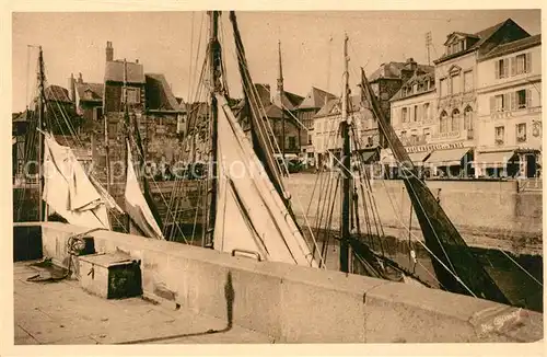 Honfleur La Lieutenance une du Port au loin fleche de lEglise Ste Catherine Honfleur