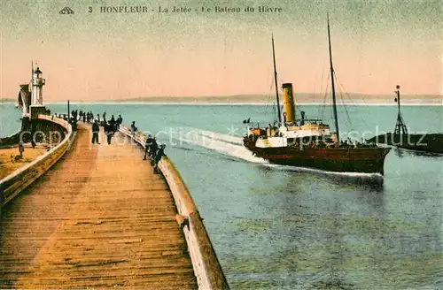 Honfleur La Jetee Le Bateau du Havre Honfleur