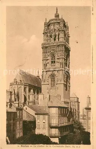 Rodez Le clocher de la Cathedrale Rodez