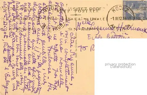 Rodez Le clocher de la Cathedrale Rodez