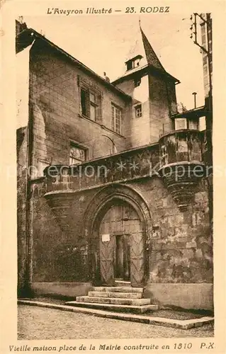 Rodez Vieille maison place de la Mairie Rodez