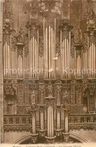 Rodez Interieur de la Cathedrale Les Grandes Orgues Rodez