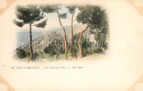 Monaco Vue generale d Eze Monaco