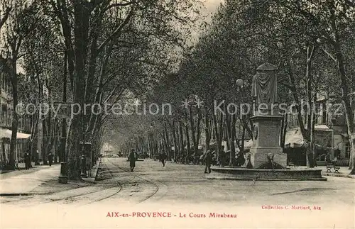 Aix en Provence Le Cours Mirabeau Aix en Provence