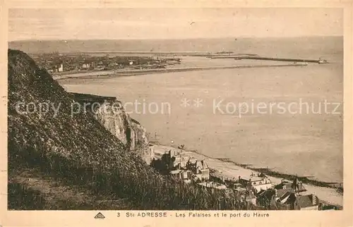 Sainte Adresse Les Falaises et le port du Havre Sainte Adresse