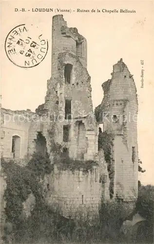 Loudun Ruines de la Chapelle Bellouin Loudun