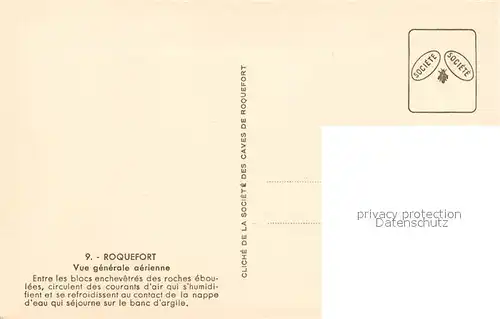 Roquefort sur Soulzon Vue generale aerienne Roquefort sur Soulzon