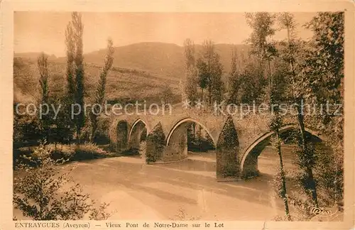 Entraygues sur Truyere Vieux Pont de Notre Dame sur le Lot Entraygues sur Truyere