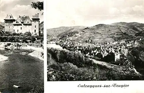 Entraygues sur Truyere Panorama Le Chateau La Centrale Electrique Entraygues sur Truyere