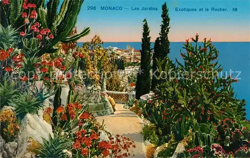 Monaco Les Jardins Exotiques et le Rocher Monaco
