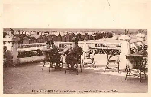 Riva Bella Les Cabines vue prise de la Terrasse du Casino Riva Bella