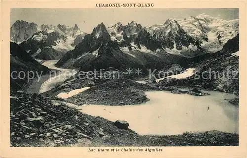 Chamonix Lac Blanc et la Chaine des Aiguilles Chamonix