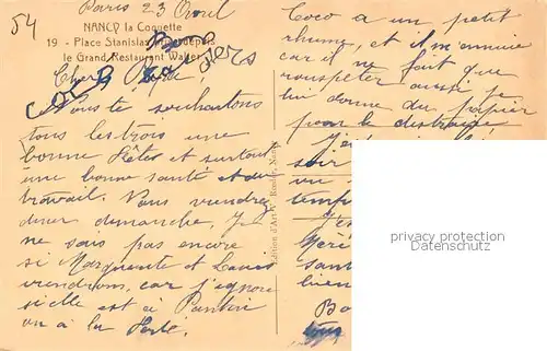 Nancy_Lothringen Place Stanislas prise depuis le Grand Restaurant Walter Nancy Lothringen