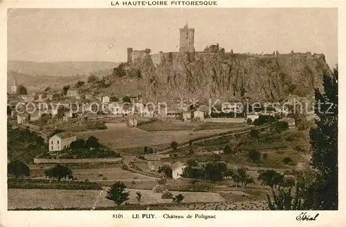Le_Puy en Velay Vue panoramique Chateau de Polignac Le_Puy en Velay