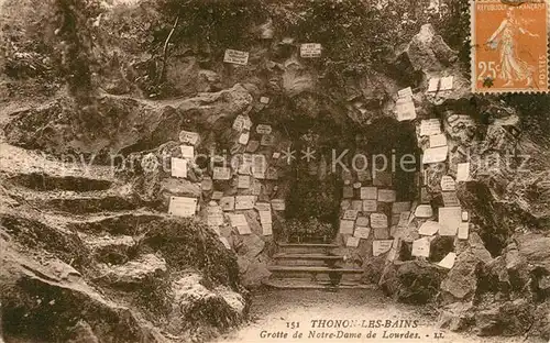 Thonon les Bains Grotte de Notre Dame de Lourdes Thonon les Bains