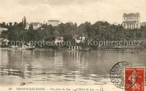Thonon les Bains Vue prise du Lac Leman Hotel du Lac  Thonon les Bains